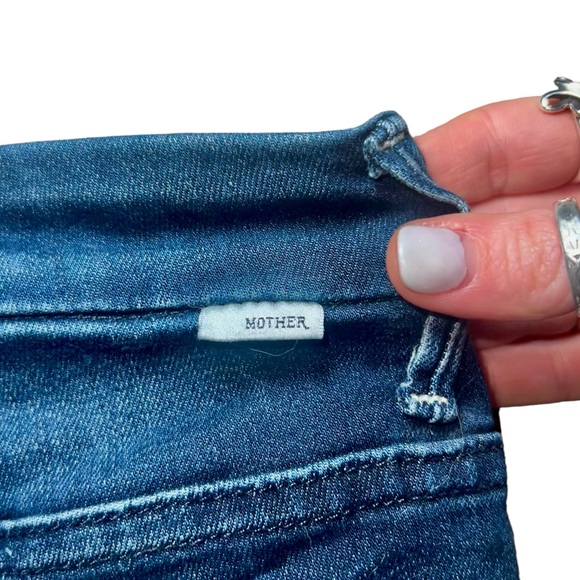 Mother Women's High Waisted Looker Ankle Fray Jeans In Tongue and Chic Size 25 - Picture 13 of 13